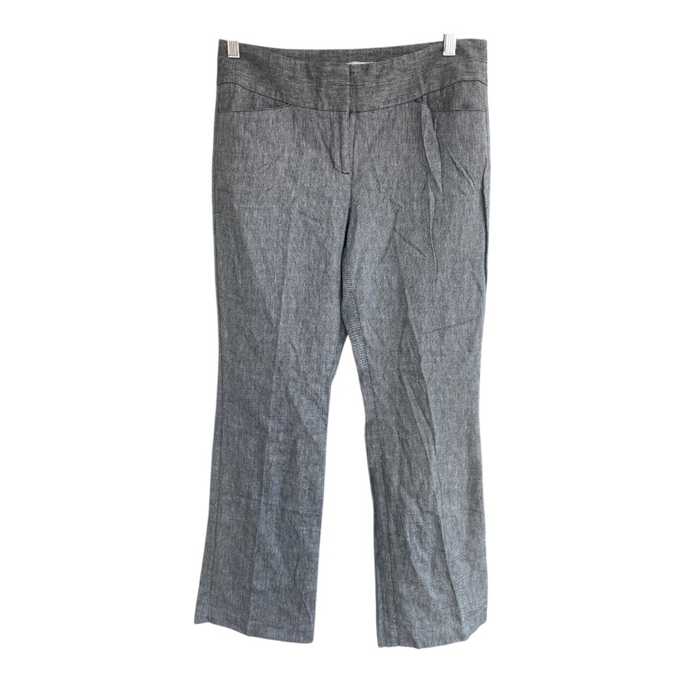 Gray Wide-Leg Trousers